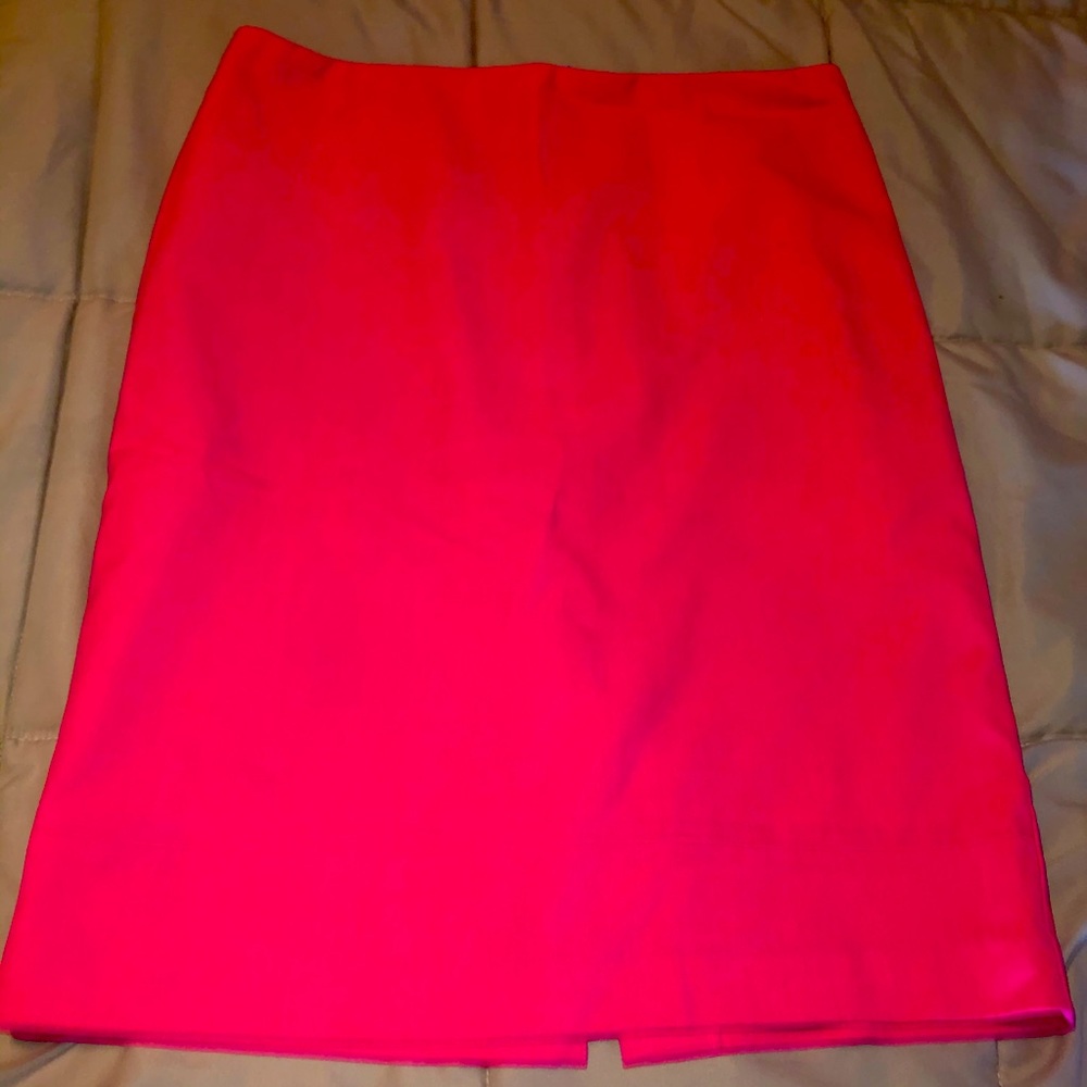 Hot pink mini skirt